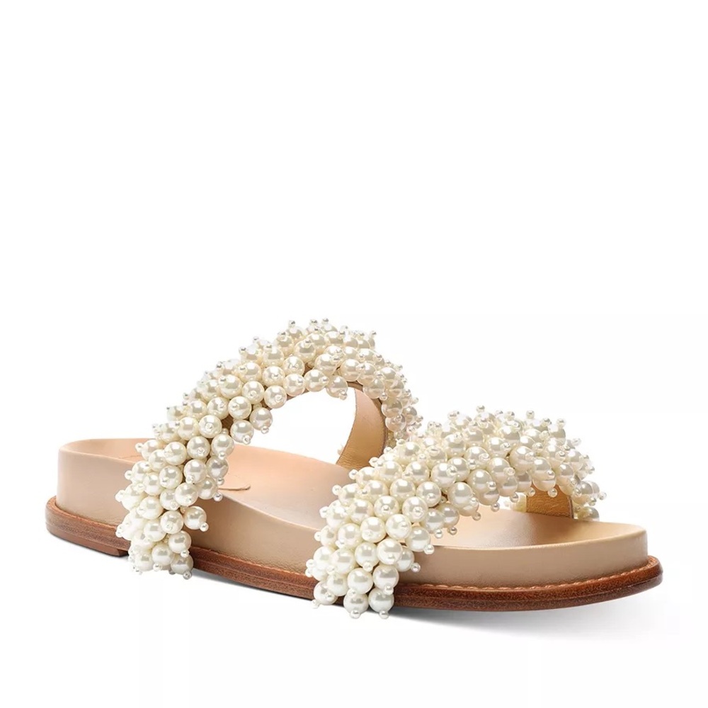 Alexandre Birman Women's Constanza Faux Pearl Sandals